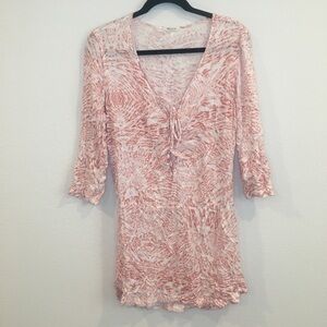 Felicite orange and white light weight dress